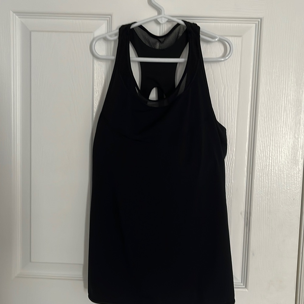 Lululemon Tank top with built in sports bra-Black